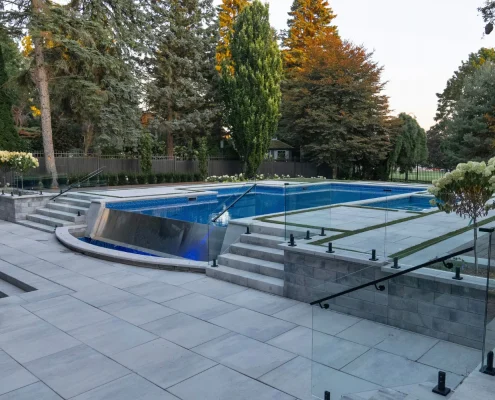 luxury backyard pool design