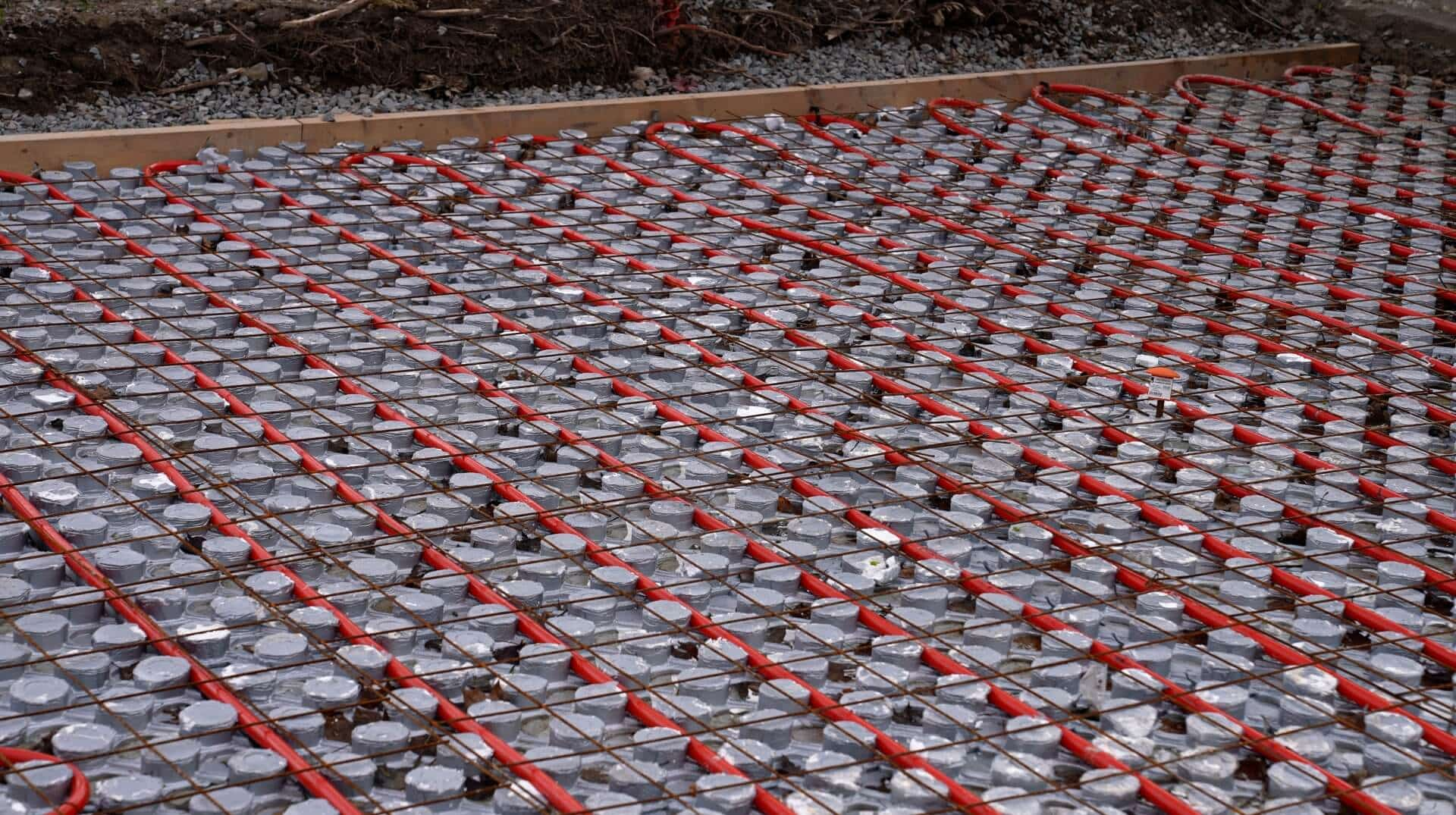 Heated driveway installation