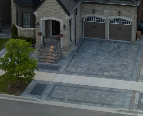 Interlocking stone driveways