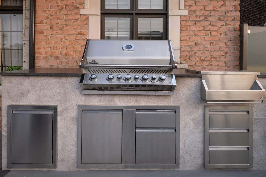 One of a kind outdoor kitchen