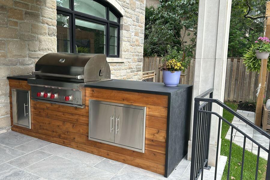 The modern outdoor kitchen