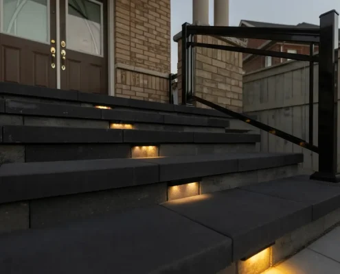 Custom interlocking steps installation Custom interlocking steps installation