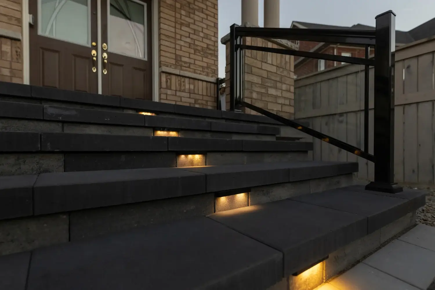 Custom interlocking steps installation