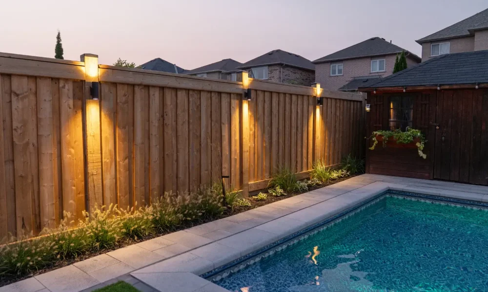 Fence power washing