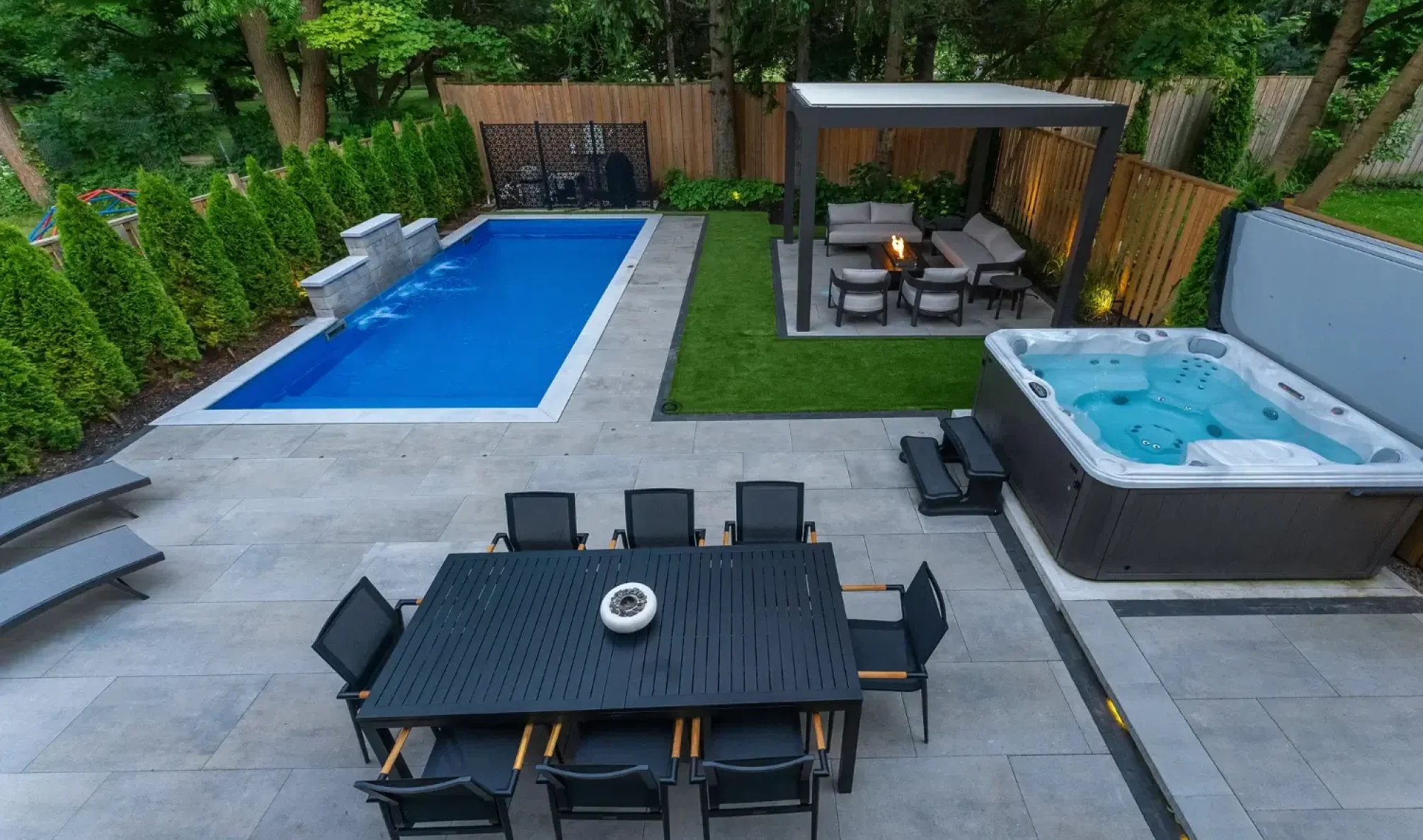 Pool interlocking in North York