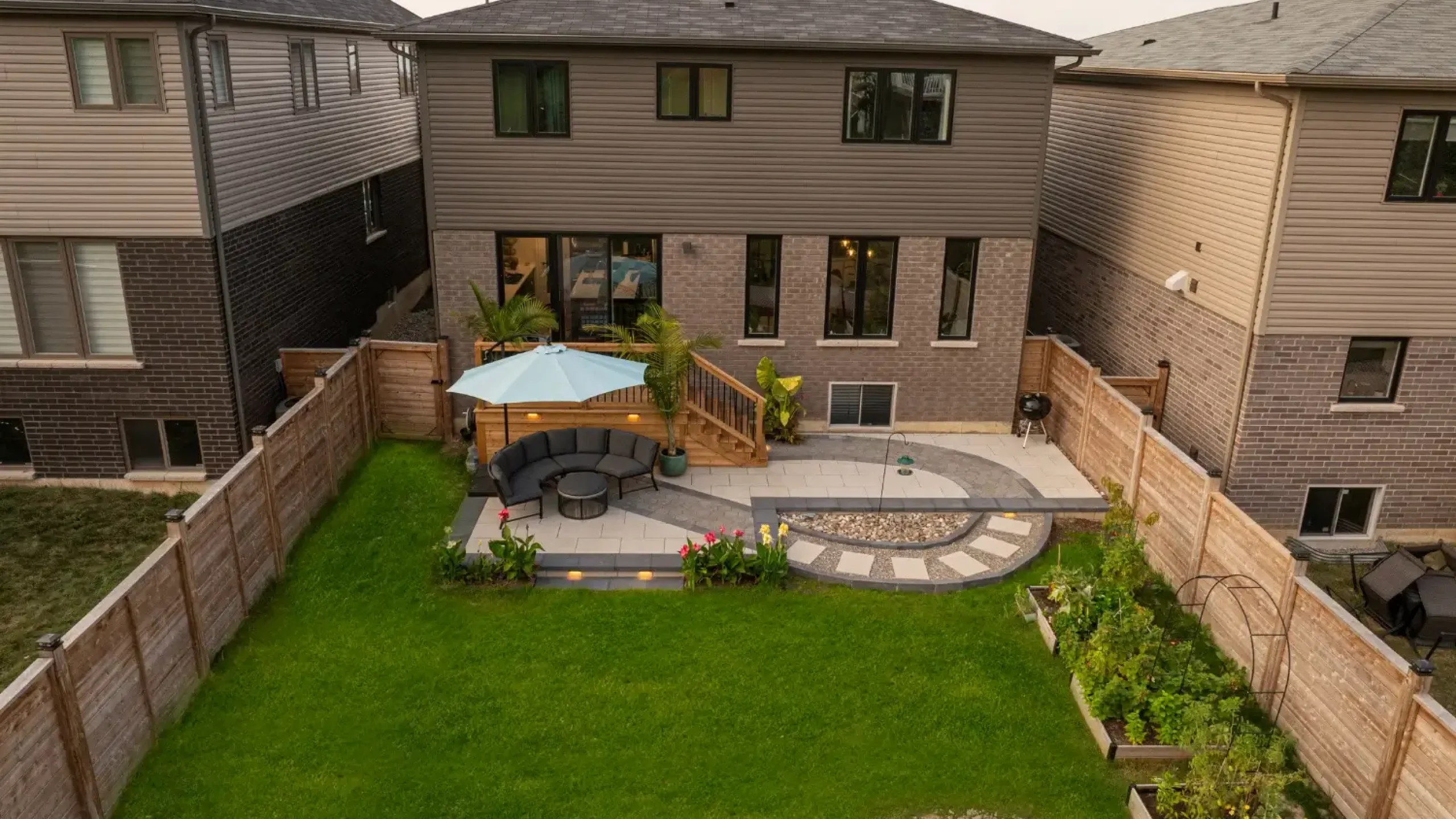 Backyard interlocking contractors Milton