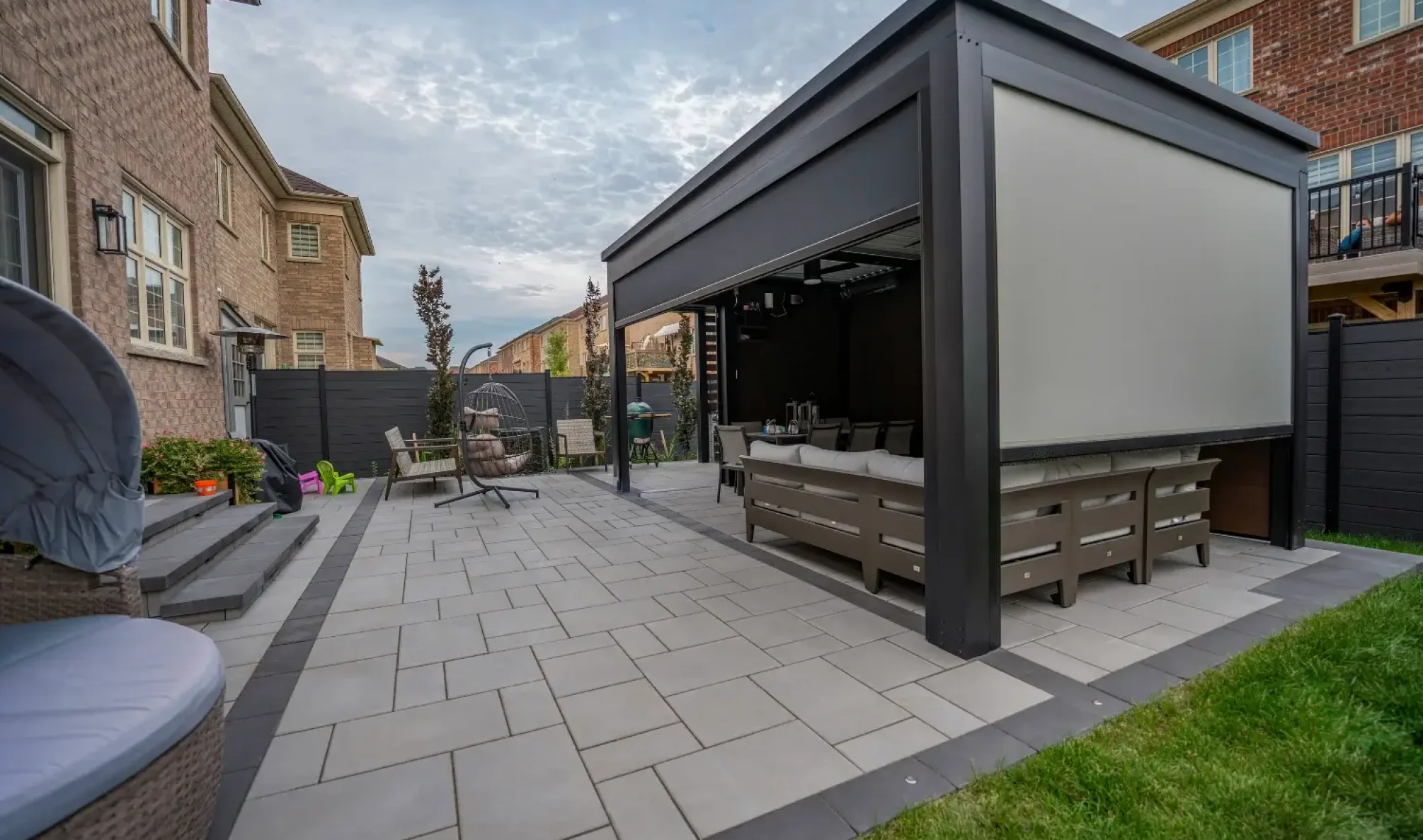 Backyard interlocking in Bridle Path