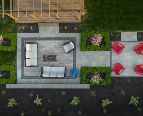 Backyard interlocking in Caledon Backyard interlocking in Caledon