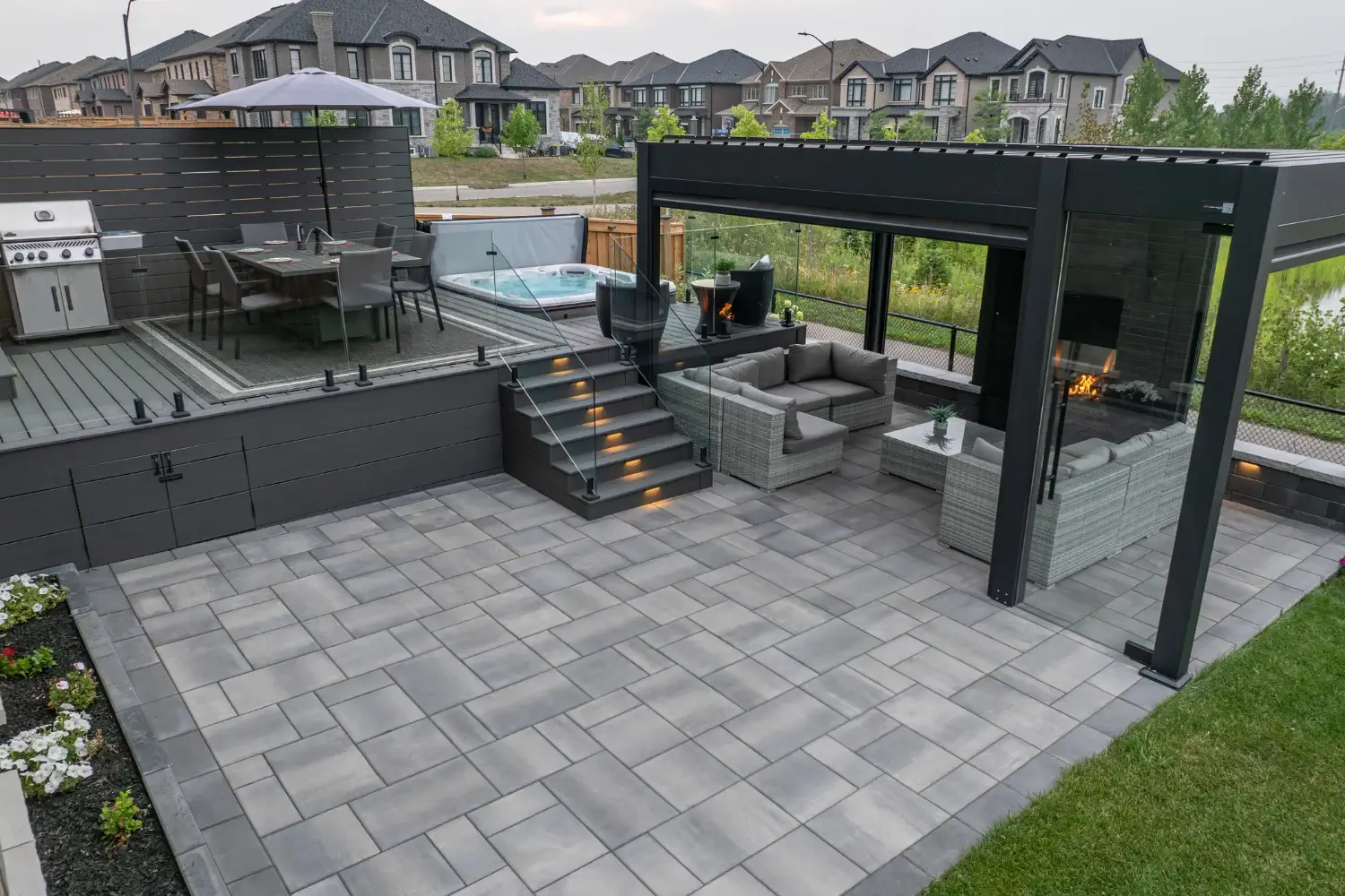 Backyard interlocking service in Belleville Backyard interlocking service in Belleville