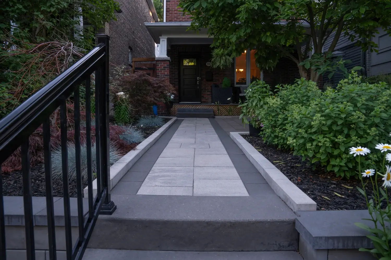 Interlocking walkway in Caledon