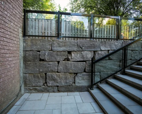 Retaining walls in Milton