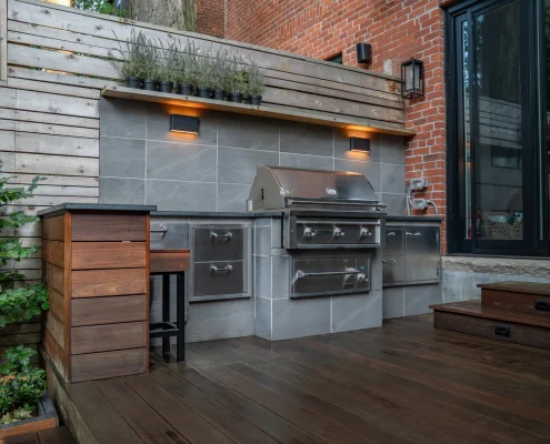 backyard outdoor kitchen