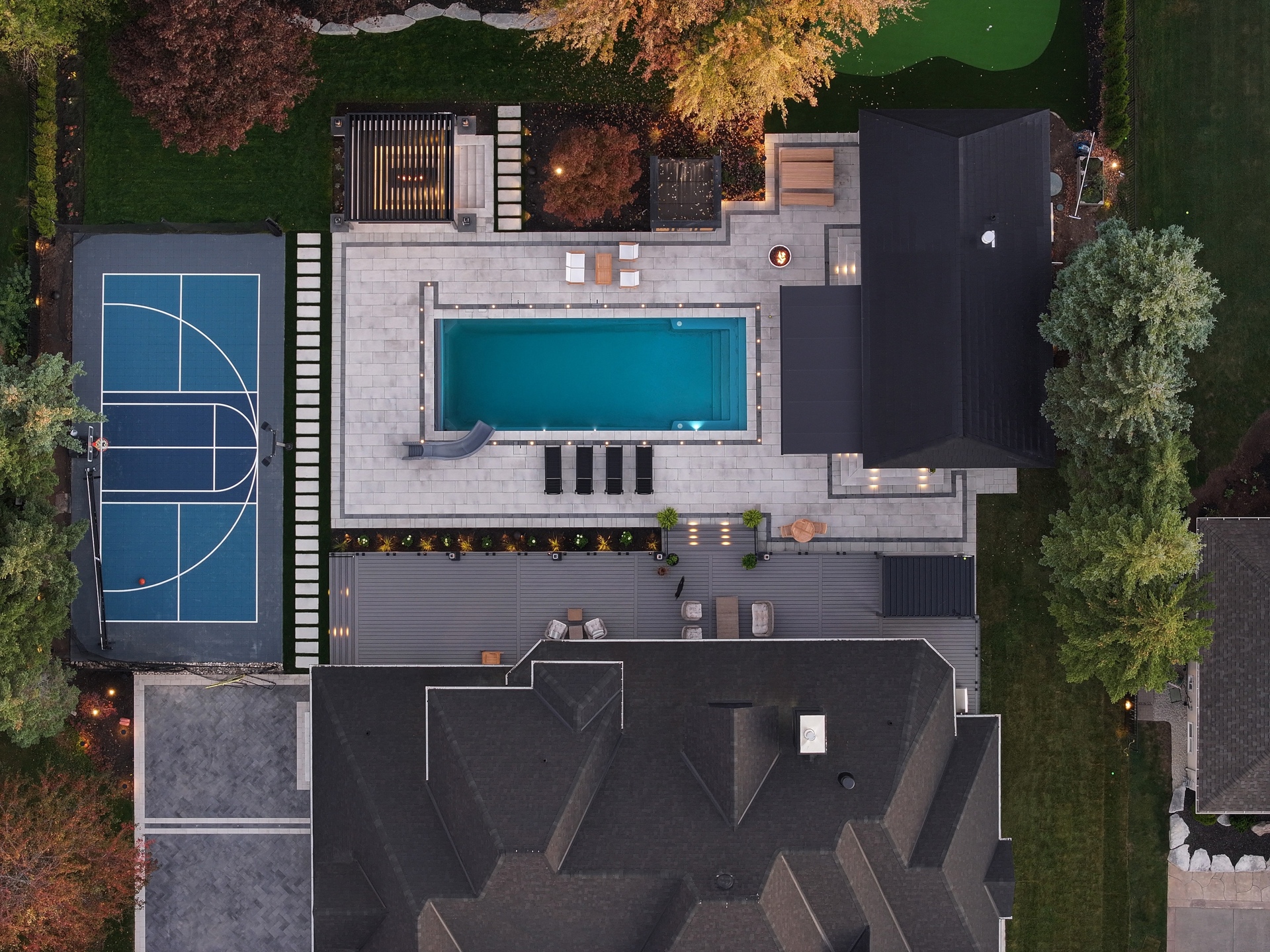 landscaping pool 490