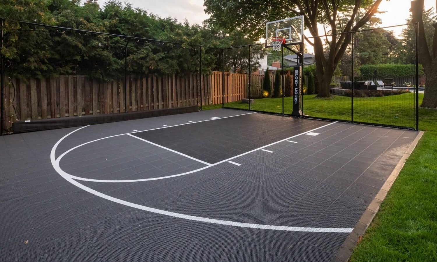 Backyard games court