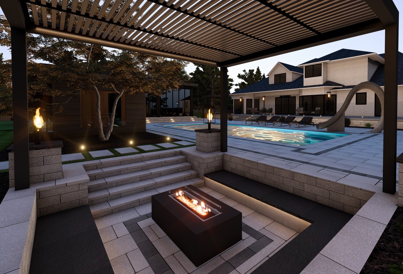 Sunken Fire Pit