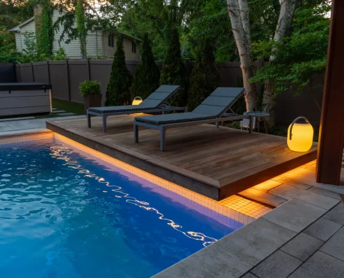 backyard oasis at golden hour 212у