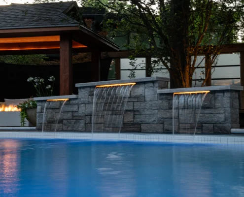 backyard oasis at golden hour 3;2