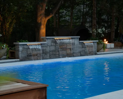 backyard oasis at golden hour 320fd