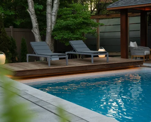 backyard oasis at golden hour 3lwa